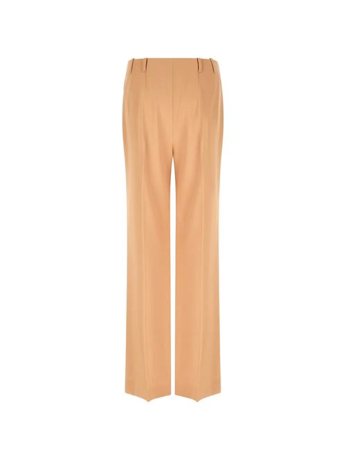 Pantaloni bej croială largă
