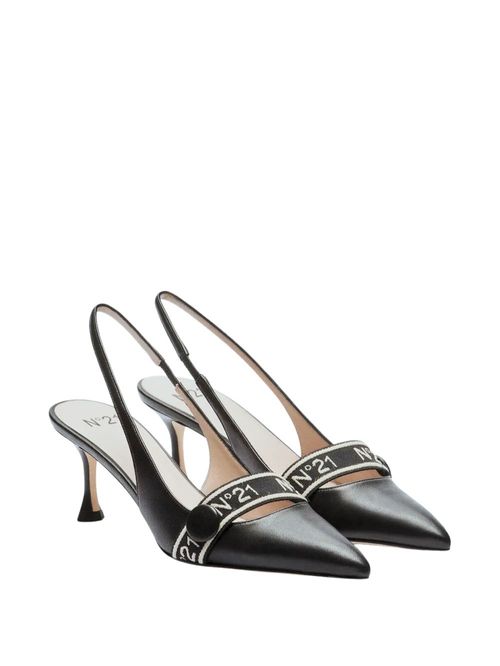 Pantofi cu toc din piele 40mm