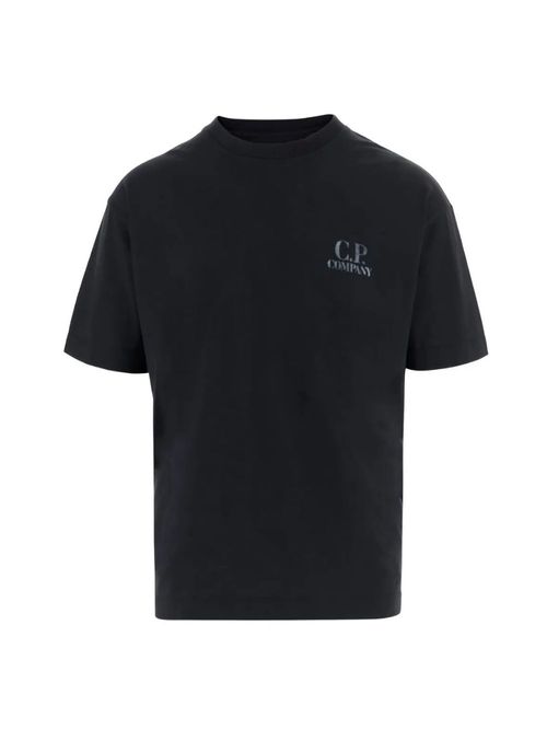 Tricou negru imprimeu logo