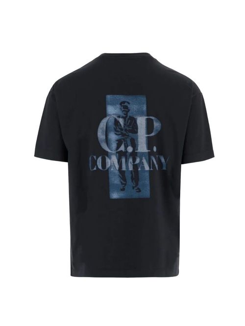 Tricou negru imprimeu logo