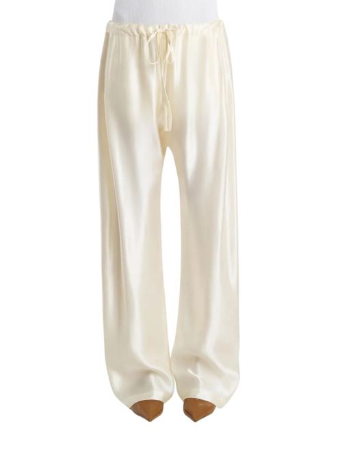 Pantaloni Rohen albi