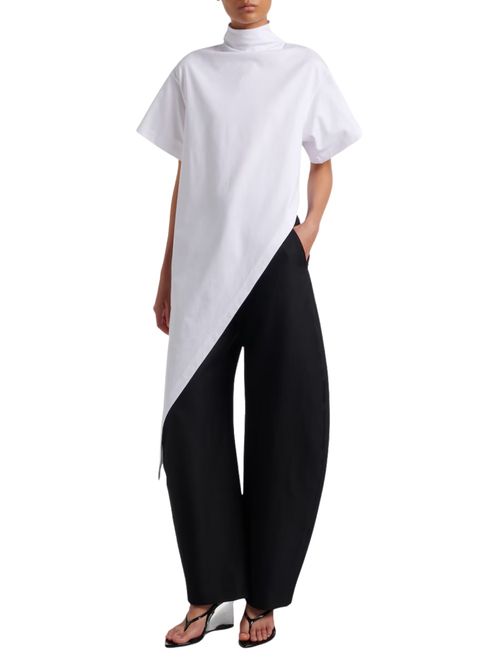 Tricou Triangle alb