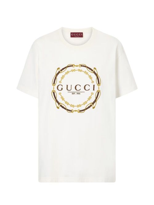 Tricou alb cu imprimeu logo