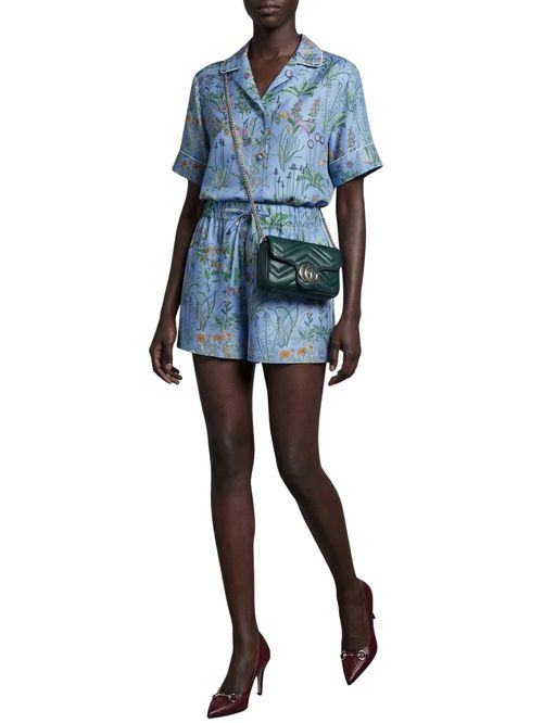 Pantaloni scurți imprimeu floral