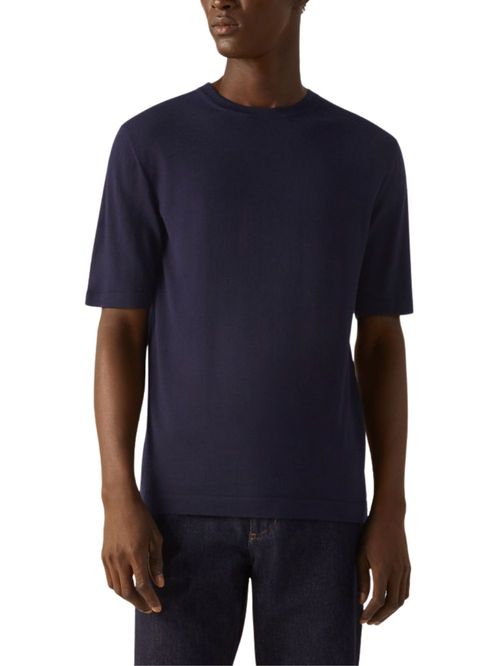 Tricou bleumarin din lână