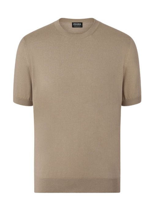 Tricou Oasi bej din bumbac