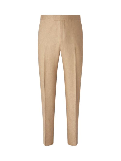 Pantaloni bej din in
