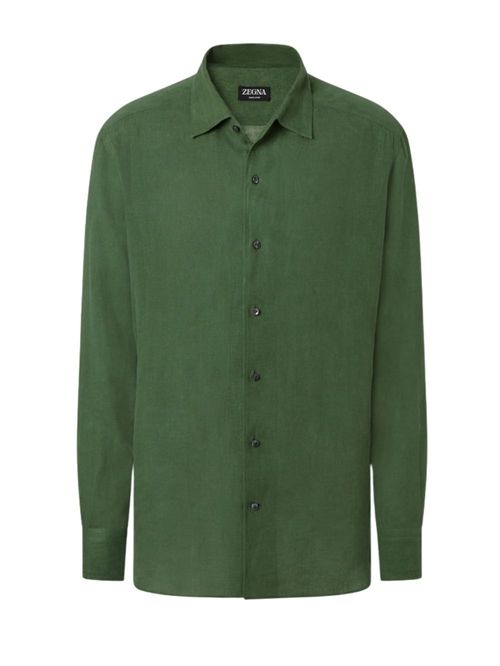 Cămașă verde din in