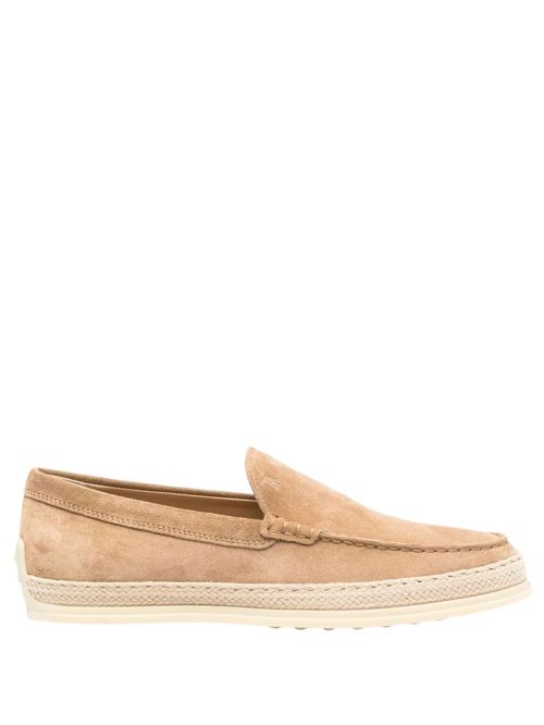 Espadrile bej piele întoarsă