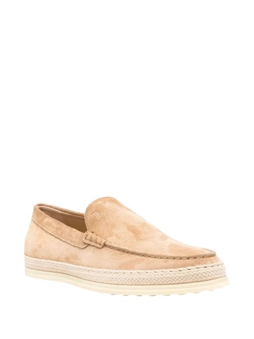 Espadrile bej piele întoarsă