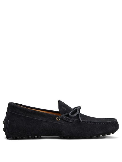 Mocasini bleumarin piele întorsâ