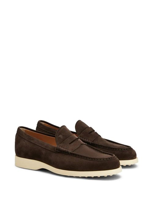Pantofi slip-on piele întoarsă