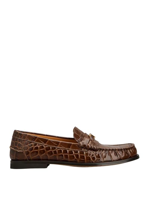 Pantofi loafers tip piele exotică