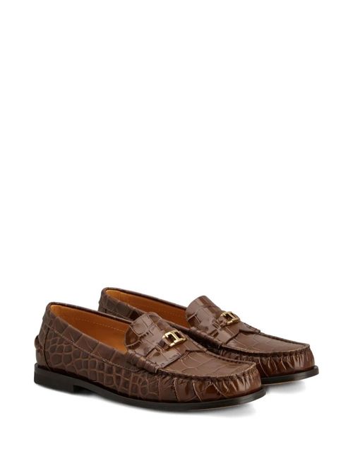 Pantofi loafers tip piele exotică
