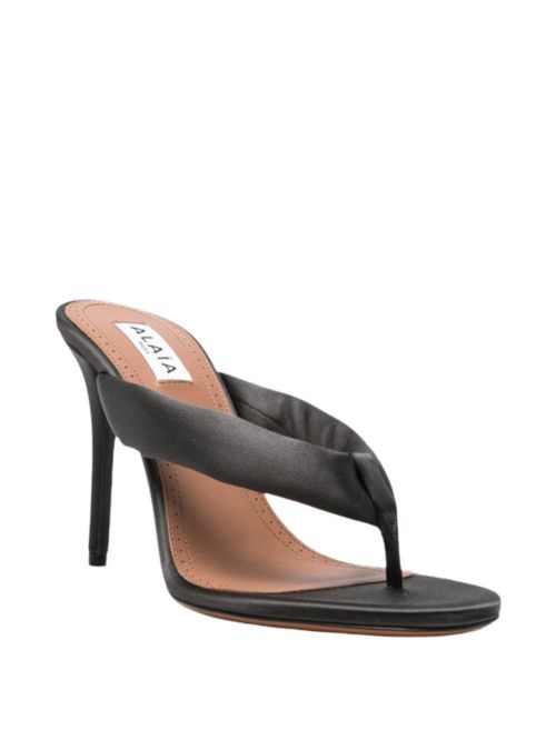 Saboți Thong negri 90mm