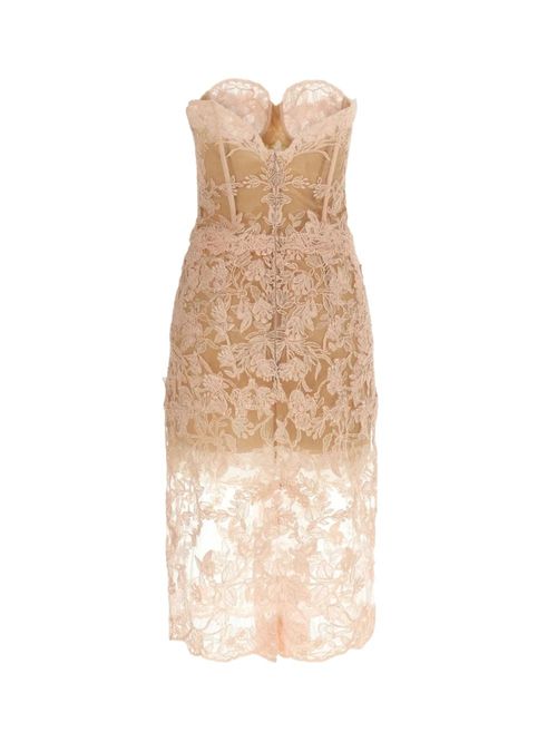 Rochie midi din dantelă