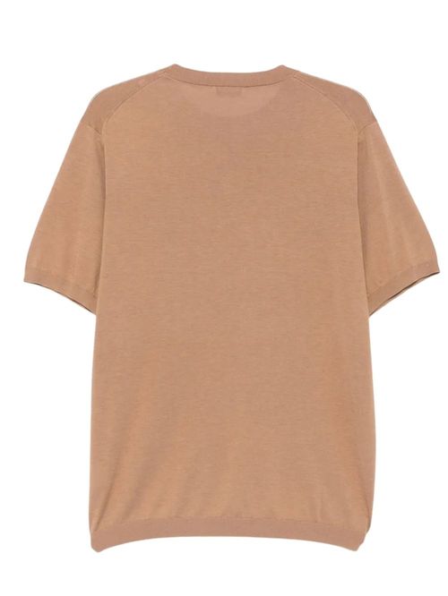 Tricou maro mătase și bumbac