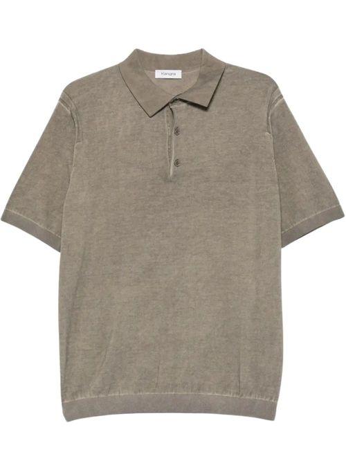 Tricou polo gri din bumbac