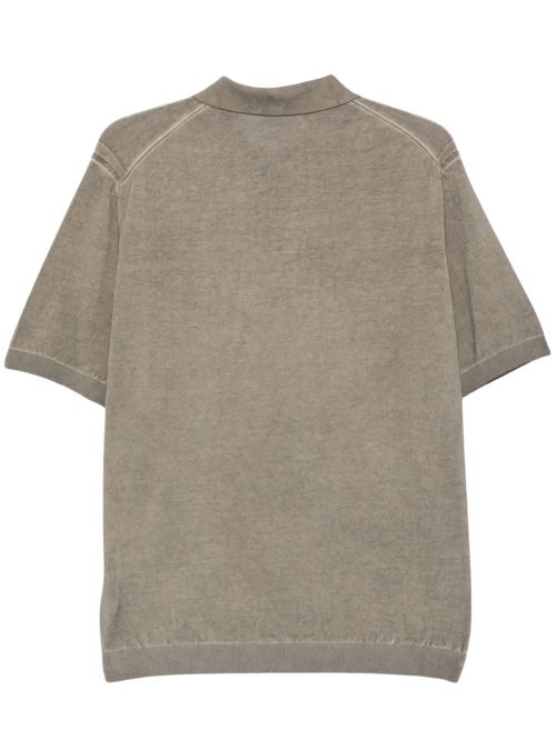 Tricou polo gri din bumbac