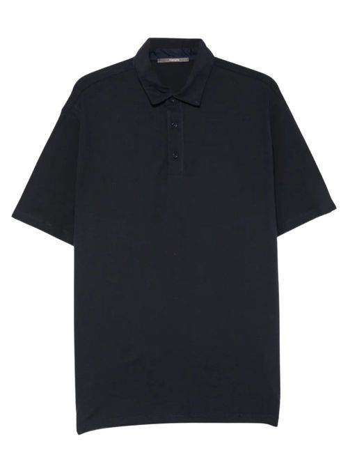 Tricou polo negru din bumbac