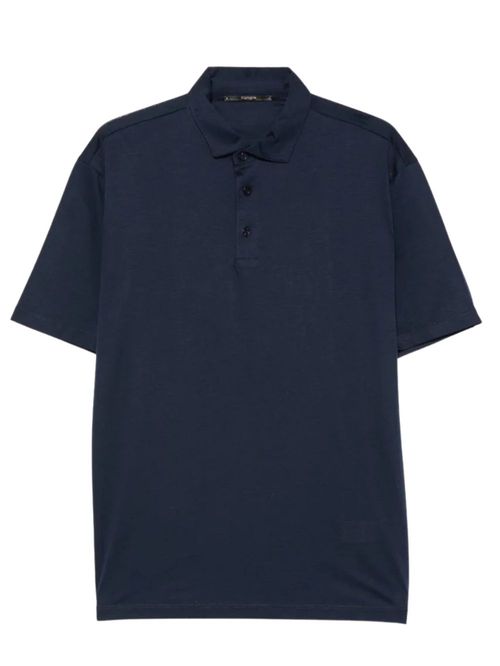 Tricou polo bleumarin cu nasturi