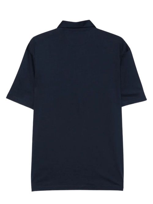 Tricou polo bleumarin cu nasturi