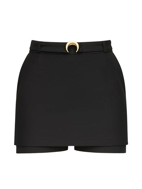 Fustă neagră cu pantaloni