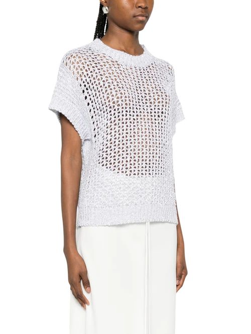 Tricou gri tricotat