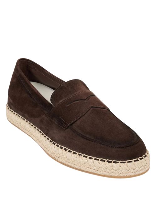 Espadrile maro piele întoarsă