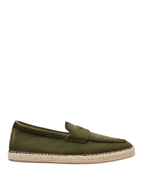 Espadrile verzi piele întoarsă