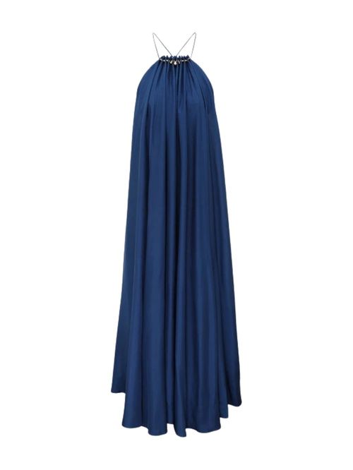 Rochie Aster bleumarin cu aplicații