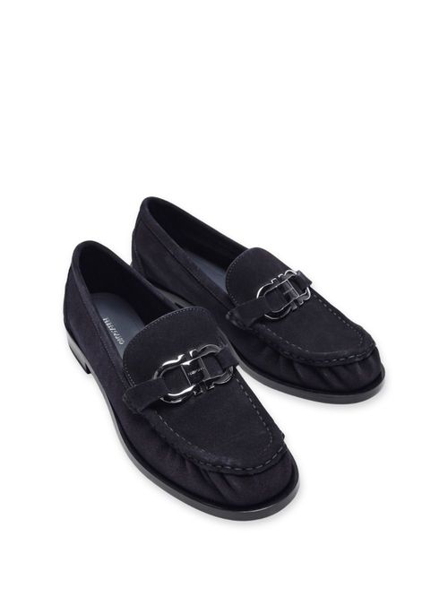 Mocasini bleumarin cu logo