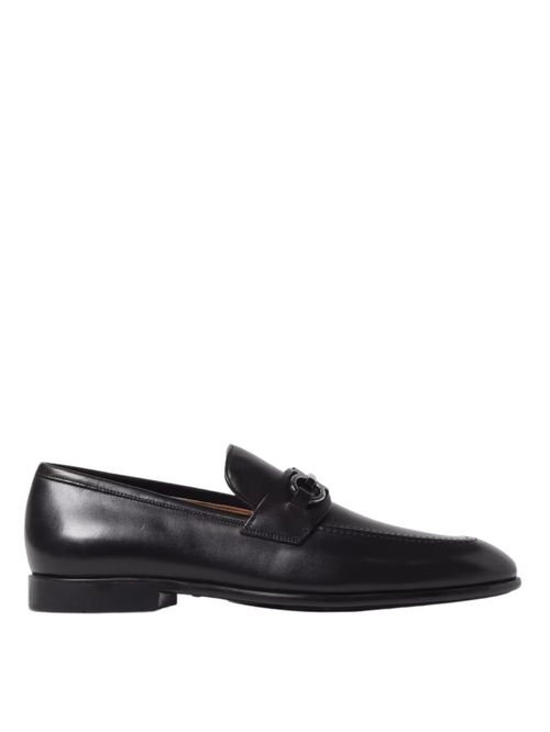 Mocasini negri din piele