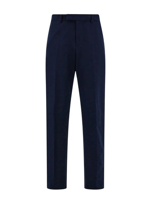 Pantaloni bleumarin bumbac cu cașmir