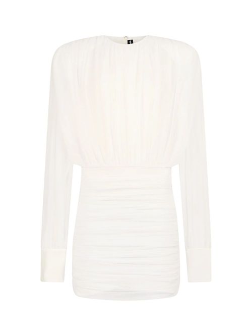 Rochie scurtă Ruched albă