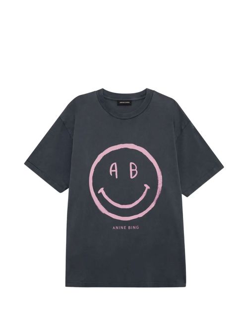 Tricou Smiley gri