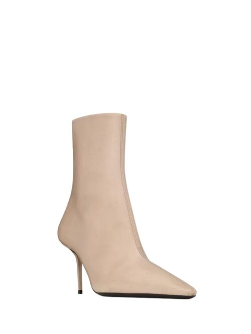 Botine Ashley bej 75mm