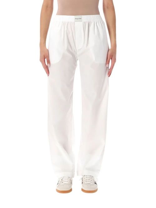 Pantaloni Signature albi