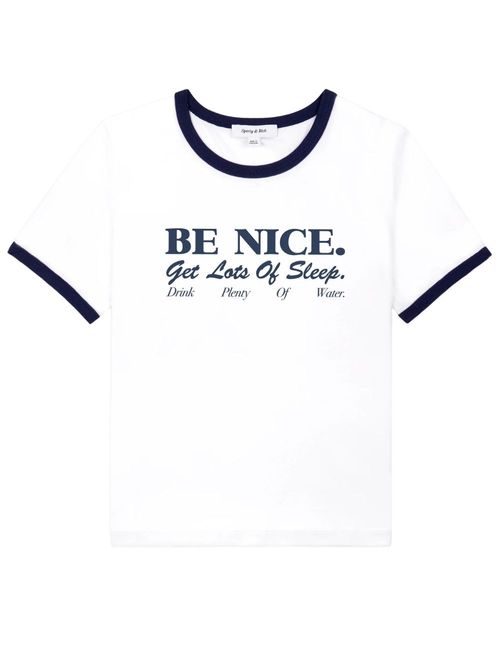Tricou alb Be Nice