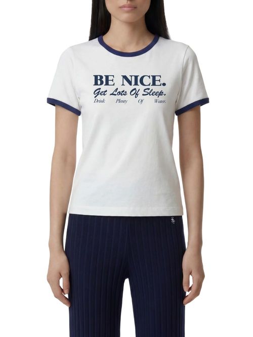 Tricou alb Be Nice