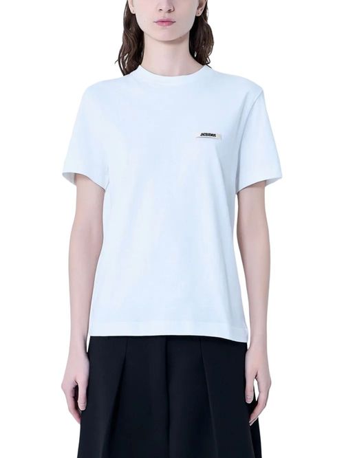 Tricou alb cu logo