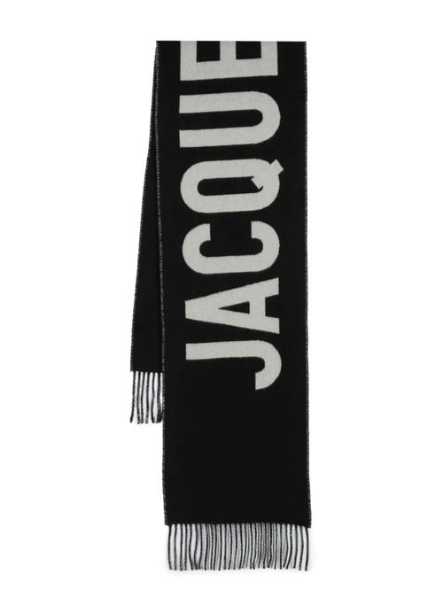 Fular negru cu logo
