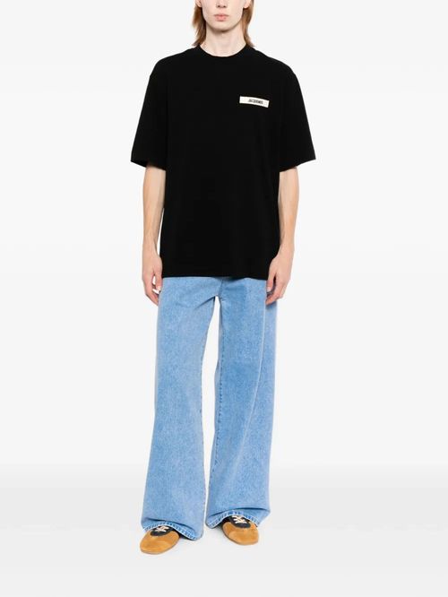 Tricou negru cu logo