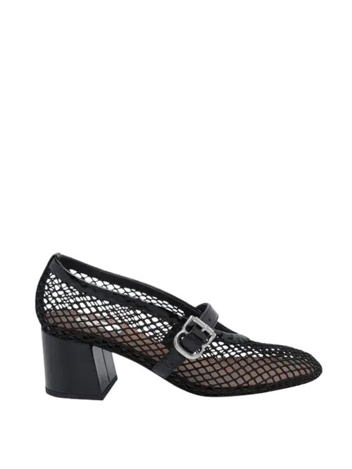 Pantofi cu toc din plasă 55mm