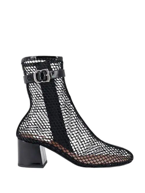 Botine negre din plasă