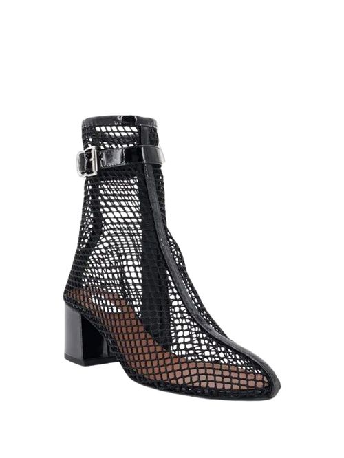 Botine negre din plasă