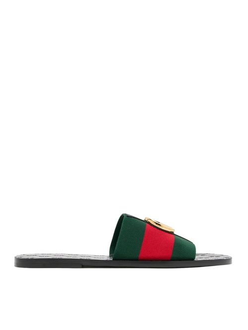 Papuci Interlocking G negri