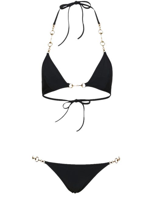 Costum de baie Horsebit negru
