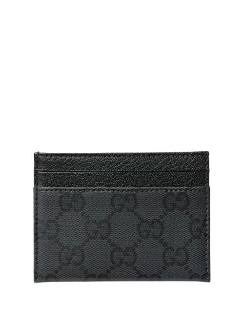 Portcard negru din piele