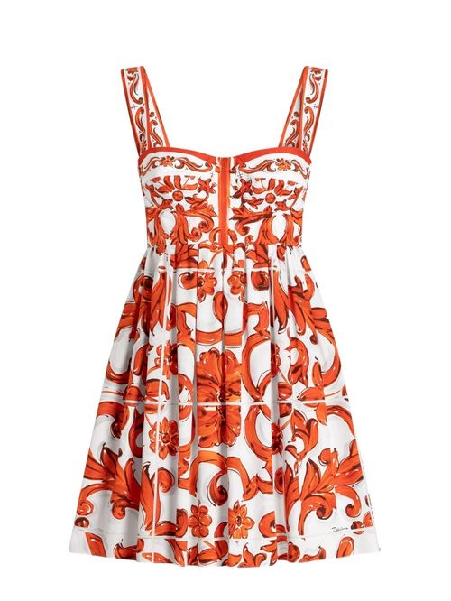 Rochie scurtă imprimeu Majolica